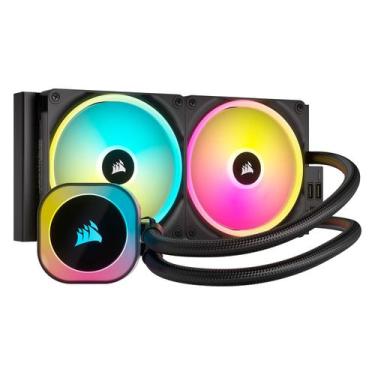 Imagem de Water Cooler para Processador Corsair iCUE Link H115i RGB, preto