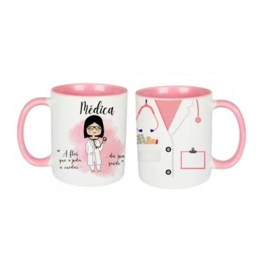 Imagem de Caneca Medicina Presente Médico Jaleco - 325ml porcelana - Pammy studi