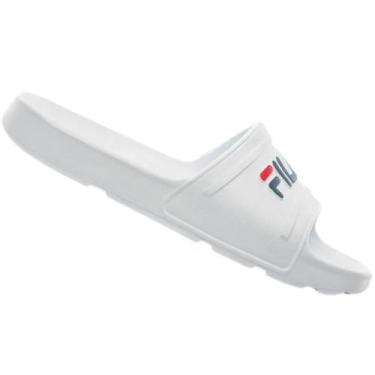 Imagem de Chinelo Fila Sleek Slide Masculino, Branco, 41