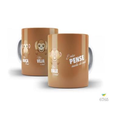 Imagem de Caneca Emoji, Não ouça o mal, não veja o mal, não fale o mal - Live