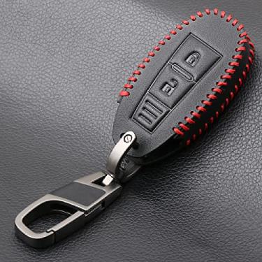 Imagem de WSWJDW Porta-chaves de couro para carro capa porta-chaves porta-chaves com anel, adequado para Suzuki Grand Vitara Ignis Liana Samurai Swift Sx4 S-Cross, estilo C