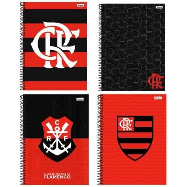 Imagem de Caderno Universitário Capa Dura 1 Matéria Flamengo - Foroni