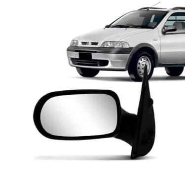 Imagem de Retrovisor Palio Fire Strada Siena 2001 a 2003 Plano Esquerdo Sem Controle Completo