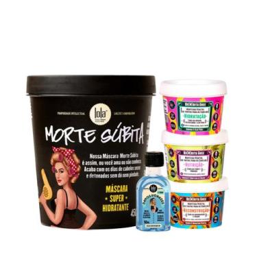 Imagem de Kit Lola Morte Subita Masc + Bemdita Ghee Cronograma 3x 100ml + Danos 