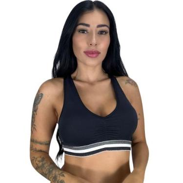 Imagem de Sutiã Top Renda Forrado Elástico Sustentação Alcinha Feminino Adulto -