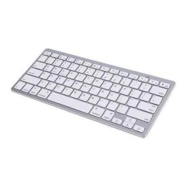 Imagem de Teclado Sem Fio TV notebook PC ios Celular Bluetooth mac - Gold