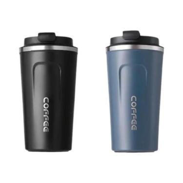 Imagem de Grande Caneca De Café Térmica De Aço Inoxidável De Parede Dupla De 510