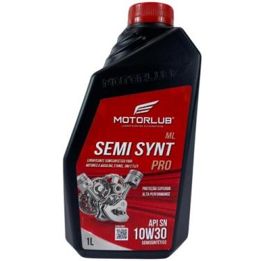 Imagem de Oleo Motor Motorlub 10W30 Sn Semi Sintético 1L