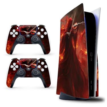 Imagem de Skin Sticker for Game Console 5 Cover - Dead Violinist, compatível com a edição de disco e edição digital (não Slim Ver) - 2 capas de controle e capa de console - sem bolhas, proteção total, removível