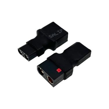 Imagem de Nuofany 1 par de adaptadores QS8 para XT90, conector macho XT90 fêmea para QS8-S macho - conector XT90 macho para QS8 fêmea para carregar bateria Lipo RC Car, drones, baterias RC Boat