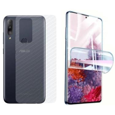 Imagem de Virtual Multi - Película Hidrogel + Adesivo Fibra de Carbono para Asus Zenfone Max Shot - Transparente