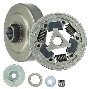 Imagem de DABAZUALY Conjunto de embreagem de 3/8 x 7 para motosserras Stihl 044 046 MS440 MS460 MS461 MS441 MS361 MS362 MS362C com tambor de embreagem, pinhão de bomba, rolamento de agulha, mola de embreagem