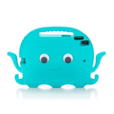 Imagem de Capa iPad Kids, com suporte de carro, Polvo Azul, Originais iPlace