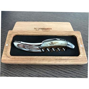 Imagem de Saca-rolhas Laguiole an Aubrac Sommelier Waiter, cabo Croute de Belier Ram Crust