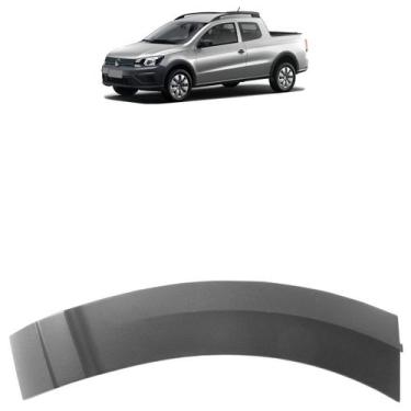 Imagem de Moldura Paralama Dianteiro Saveiro G7 2017 2018 Preto Acabamento Textu