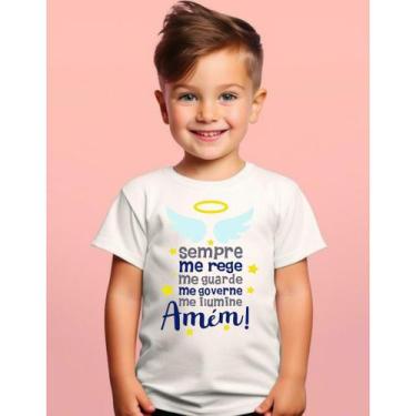 Imagem de Camiseta Infantil Anjo da Guarda  Proteção e Fé em Cada Detalhe - Ever