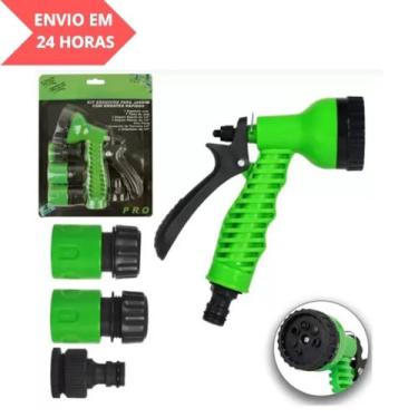 Imagem de Esguicho Para Mangueira Jardim 7 Jatos 4 Peças Engate Rápido - CAMP HO