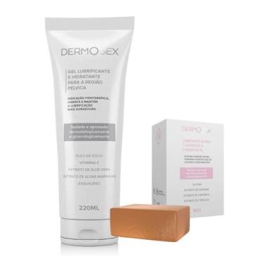 Imagem de Combo Lubrificante Hidratante Dermosex 220ml + Sabonete Íntimo Barra H