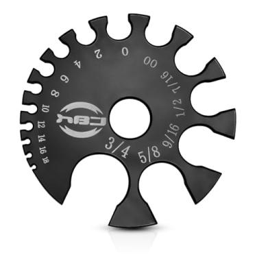 Imagem de Pierced Owl Body Jewelry Piercings Medidor Roda de Medição, Acrílico Preto - MM e Calibres