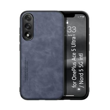 Imagem de Kepuch Silklike Capa para OnePlus Ace 5 Ultra/Nord 5 5G (Intl) - Case Placa de Metal Embutida - Azul