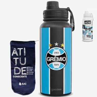 Imagem de Garrafa Térmica Gocase Fresh 950ml Oficial do Grêmio, Kit Uniforme 24.