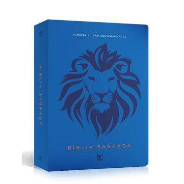 Imagem de Biblia Aec - Letra Grande - Capa Pu Impresso - Azul