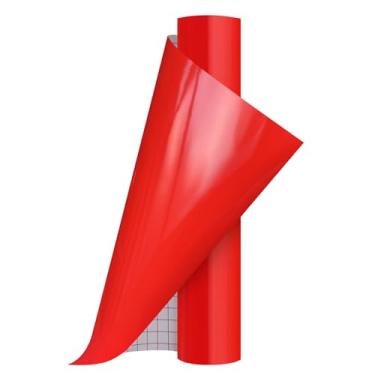 Imagem de Ant Vinil permanente adesivo inteligente compatível com a série Cricut Explore and Maker sem tapetes de corte, crie projetos DIY, decalques, adesivos e mais (vermelho, 33 cm x 1,5 m)