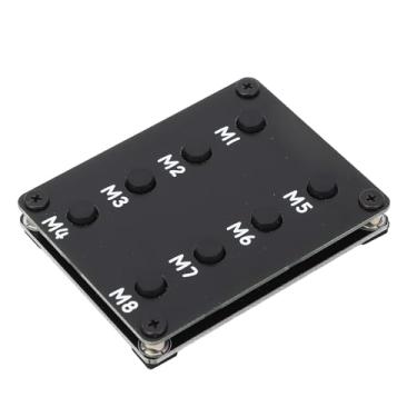 Imagem de RiToEasysports Teclado Transceptador Externo para Rádios, Configuração de Controle Simples Estatura de Controle de Rádio para IC 705 IC 7600 7300 9700, Ideal para, Preto, 1 Teclado + 1 Ventiladores