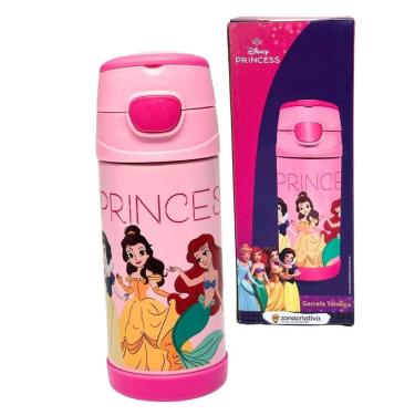 Imagem de Garrafa Térmica Infantil Top Handle 350Ml Princesas Disney