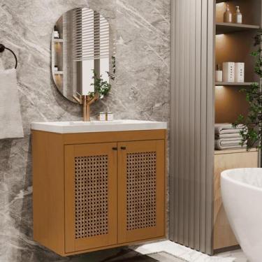 Imagem de Kit Banheiro Artemis Cedro Rattan - Drop de Casa