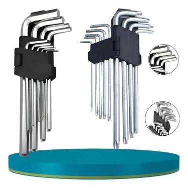 Imagem de Jogo Chave Torx E Allen Profissional 18 Peças 22,5Cm