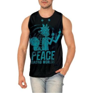 Imagem de Camiseta Regata Rick And Morty Full Print Ref:641 - smoke, Preto, P