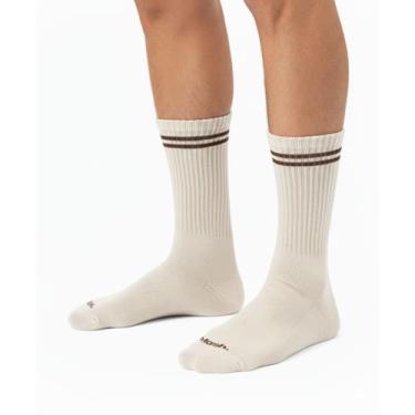 Imagem de Meia Masculina Mash Active Algodão Cano Alto Esportiva Punho Canelado,
