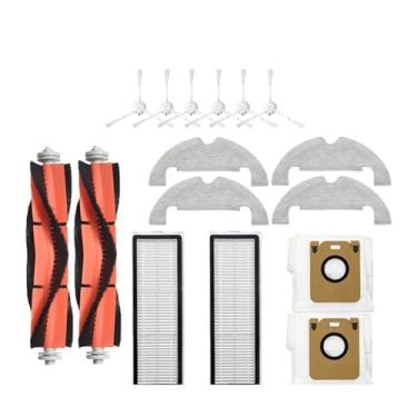 Imagem de Compatible With Accessories Dreame Bot D10 Plus RLS3D Robot Vacuum Cleaner Hepa Filter Mop Main Side Brush Dust Bag Replacement Parts(Burgundy)