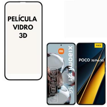 Imagem de Película VIDRO 3D POCO X6 PRO 5G / XIAOM 12T / XIAOM 12T PRO 5G, Proteção Total e Contra Risco