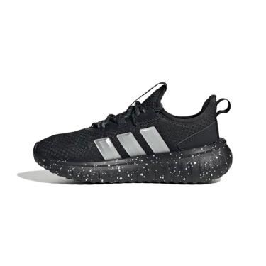Imagem de adidas Tênis infantil unissex Kaptir 4.0, Preto/prata metálico/preto, 13 Little Kid