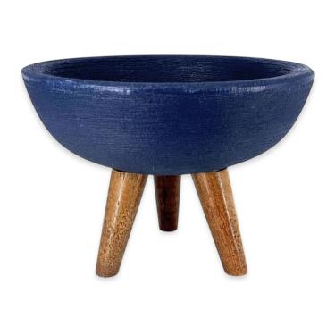 Imagem de Vaso Bacia Mini Pé Palito (17x23) Azul ALPE E ARITANA