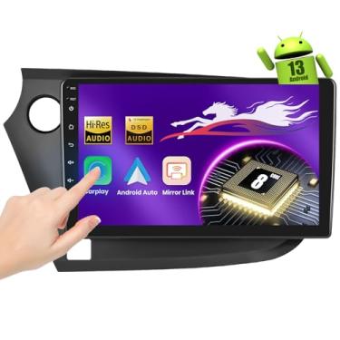 Imagem de Carplay estéreo automotivo sem fio para Honda Insight 2009-2014 com tela sensível ao toque de 22 cm, [Qualcomm 8-core 4 + 64 GB] Upriding Android 13 rádio veicular Android Auto BT5.1/DSP/áudio de alta