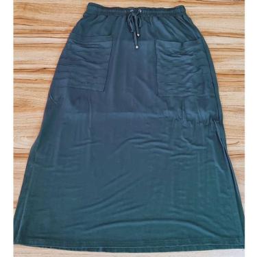 Imagem de Saia Feminina Longa Malha Raio de Luz Cos Com Elastico