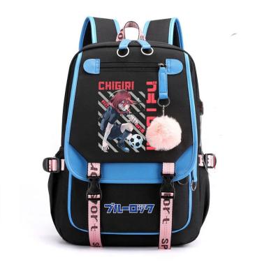 Imagem de Mochila escolar de anime Blues Locks para estudantes