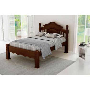 Imagem de Cama De Casal Andressa De Madeira Maciça Pinus