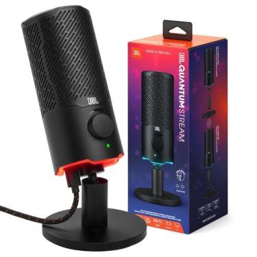 Imagem de Microfone Quantum Stream JBL Podcast, USB, RGB, Otimizado pra PC/MAC/P