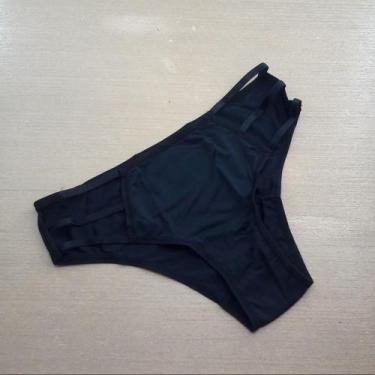 Imagem de Calcinha Tiras Laterais Cor:PretoTamanho:GG - Kit Mania Lingerie, Pret