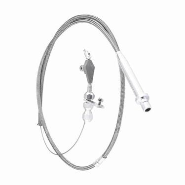 Imagem de Generic Cabo de Acelerador Trançado de Aço Inoxidável para Chevy TH350, Cabo de Kickdown de Transmissão Durável para Transmissões GM 350 TH350, Fácil de Instalar para Entusiastas de Carros