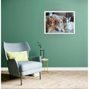 Imagem de Quadro Decorativo Trio Gatinhas - 50X70Cm