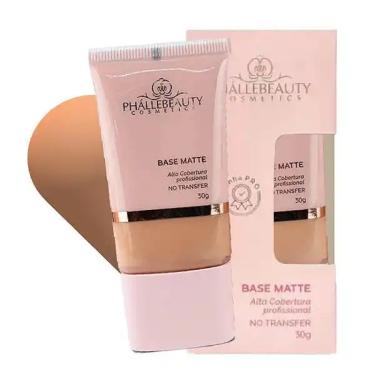 Imagem de Base Matte Alta Cobertura 6 Phallebeauty 30G