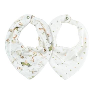 Imagem de Kit Com 2 Babadores Bebê Bandana Big Friends Floresta - Hug