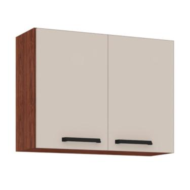 Imagem de Armário Suspenso com 2 Portas Tucson Nogueira Off White