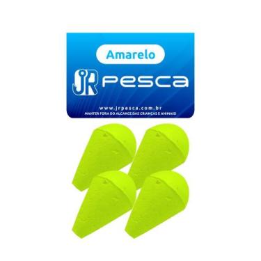 Imagem de Bóia Lambari Guia Isopor Nº05 - Jr Pesca - Flex Fishing, Amarelo