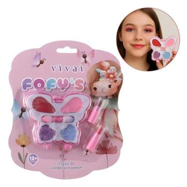 Imagem de Paleta De Maquiagem Sombras E Batom Infantil Fofy S Vivai - Fofys